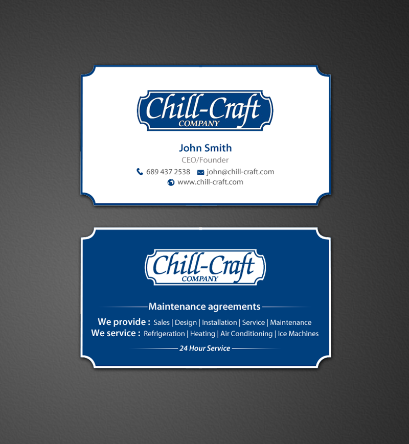Business Card Design by chandrayaan.creative for Chill-Craft Company | Design #9931724