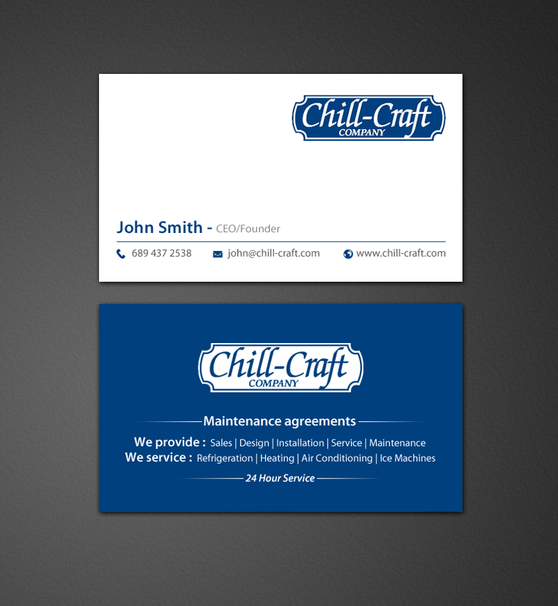 Visitenkarten-Design von chandrayaan.creative für Chill-Craft Company | Design #9931737