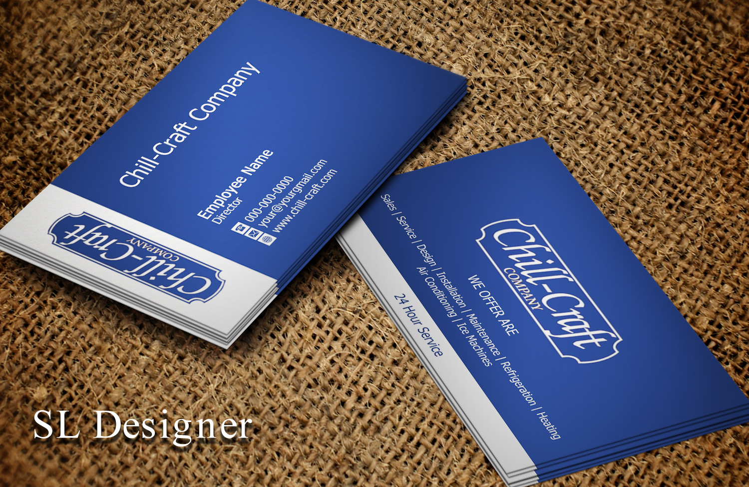 Design de Carte de Visite par SL Designer pour Chill-Craft Company | Design #9915294