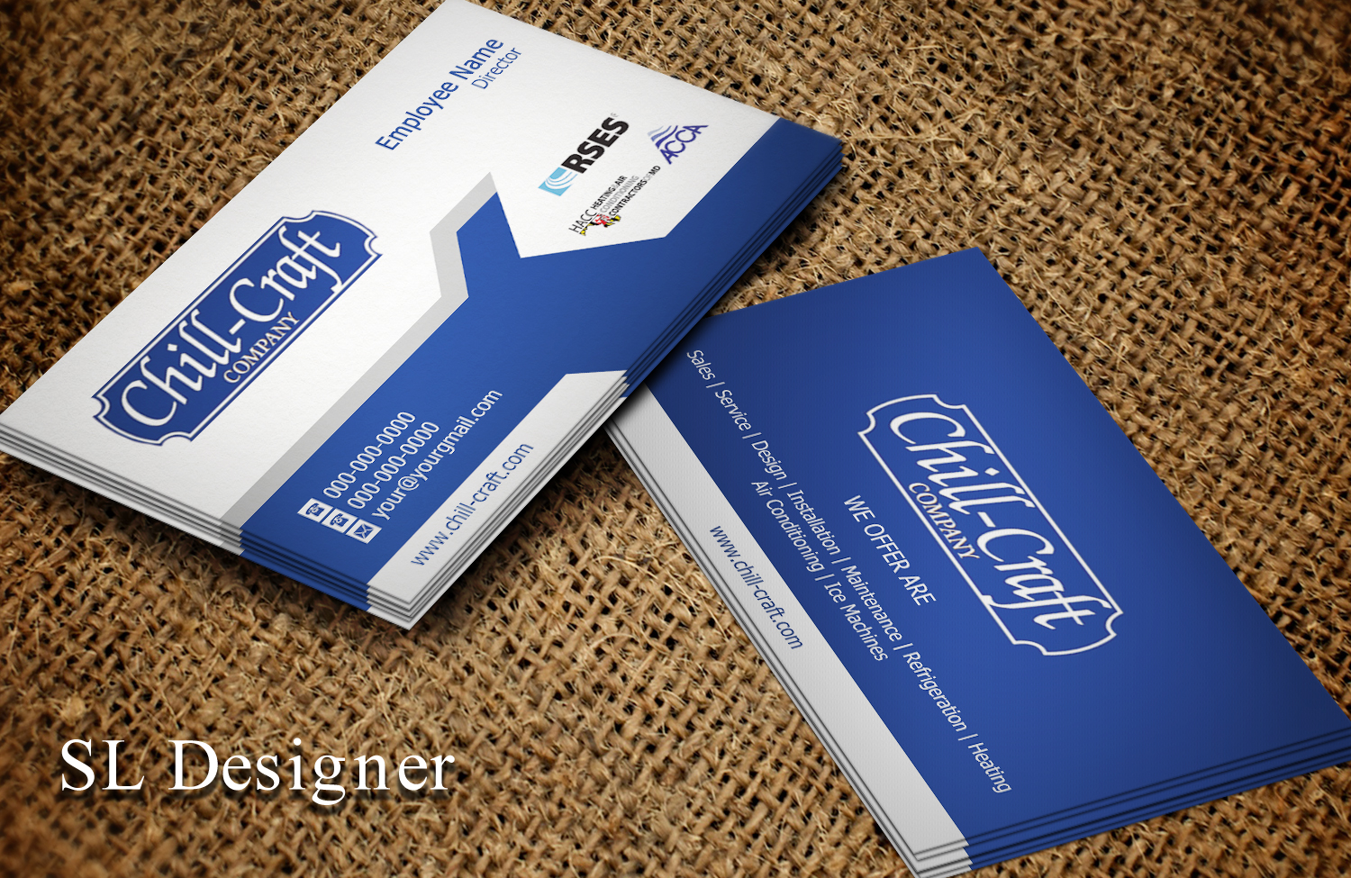 Design de Carte de Visite par SL Designer pour Chill-Craft Company | Design #9915306