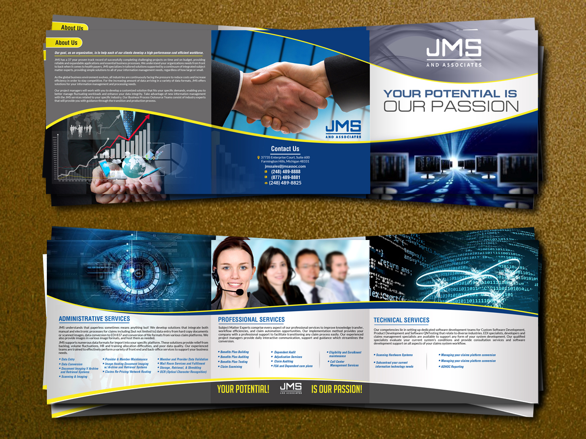 Brochure Design by debdesign for JMS & Associates | Design #10207703