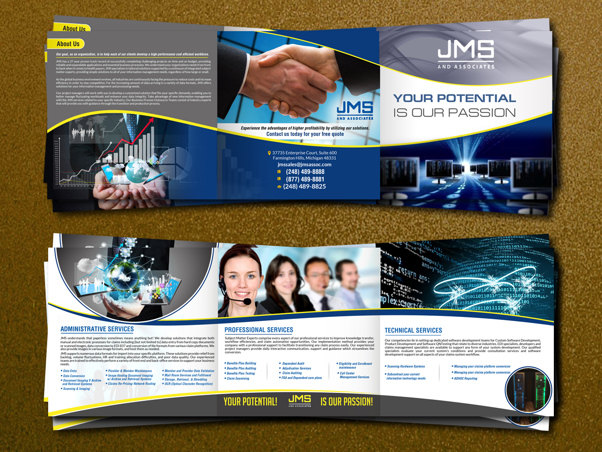 Brochure Design by debdesign for JMS & Associates | Design: #10220156