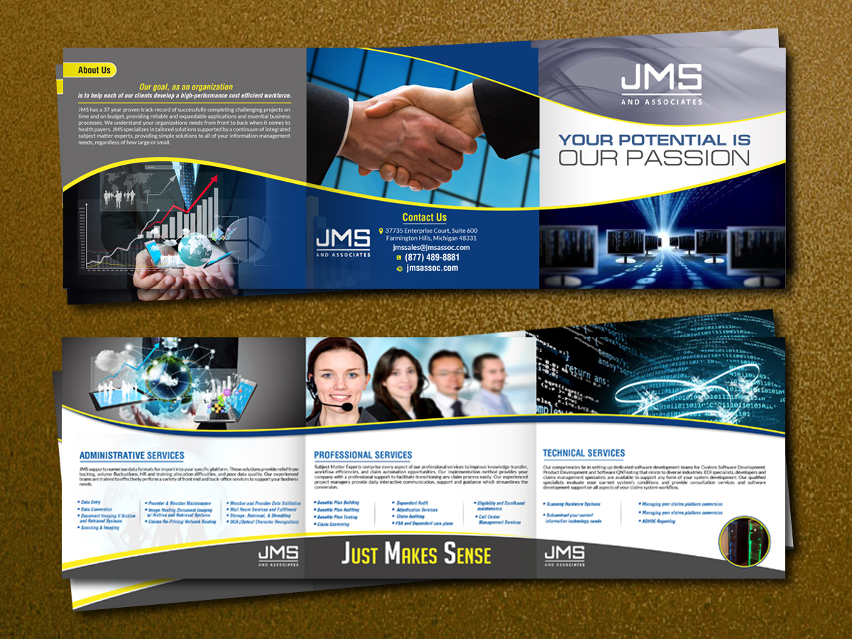 Brochure Design by debdesign for JMS & Associates | Design #10309857