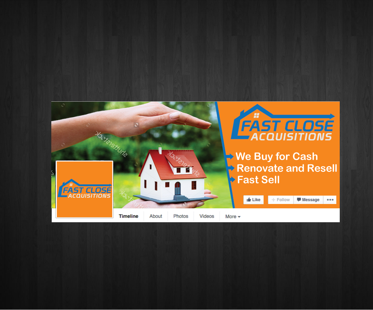 Facebook Design by Anna  for Fast Close Acquisitions, LLC | Design #9921637