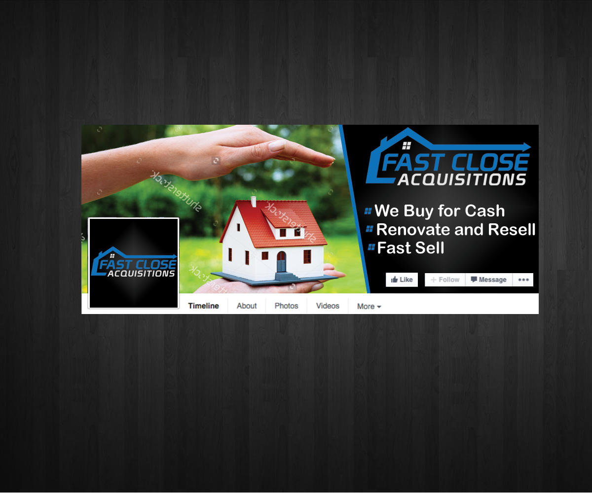 Facebook Design by Anna  for Fast Close Acquisitions, LLC | Design #9937886