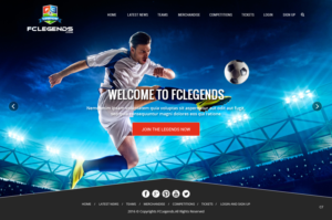 Web Design by pb for FCLegends | Design: #9934565