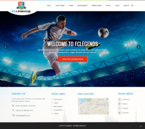 Web Design by pb for FCLegends | Design: #9934566