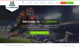 Web Design by pb for FCLegends | Design: #9941170