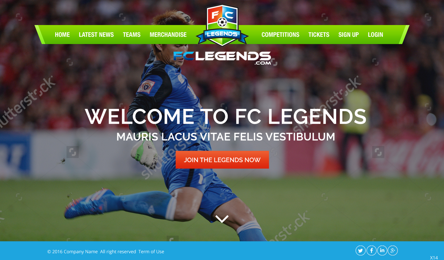 Web Design by pb for FCLegends | Design #9941172