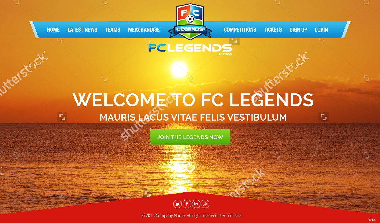 Web Design by pb for FCLegends | Design #9980344