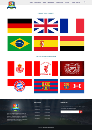 Web Design by Infoway for FCLegends | Design: #10109065