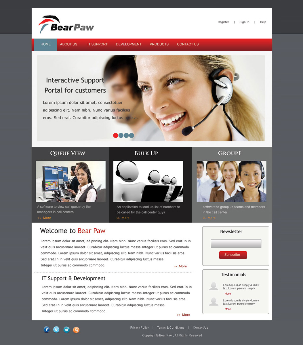 Web Design by pb for BearPaw Corporation | Design: #451756