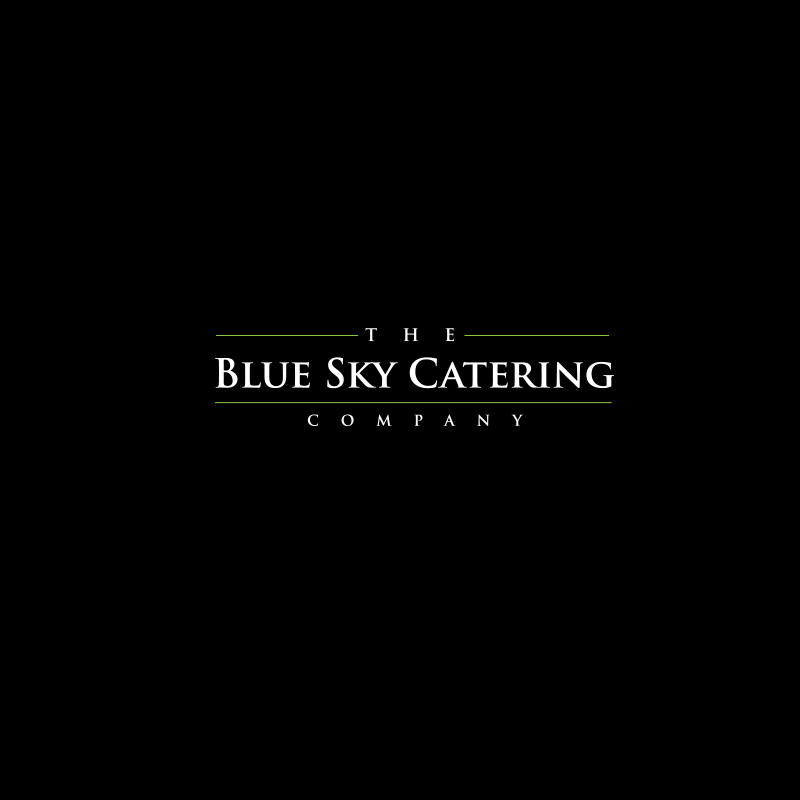 Elegant, Upmarket, Catering Logo Design for The Blue Sky Catering ...