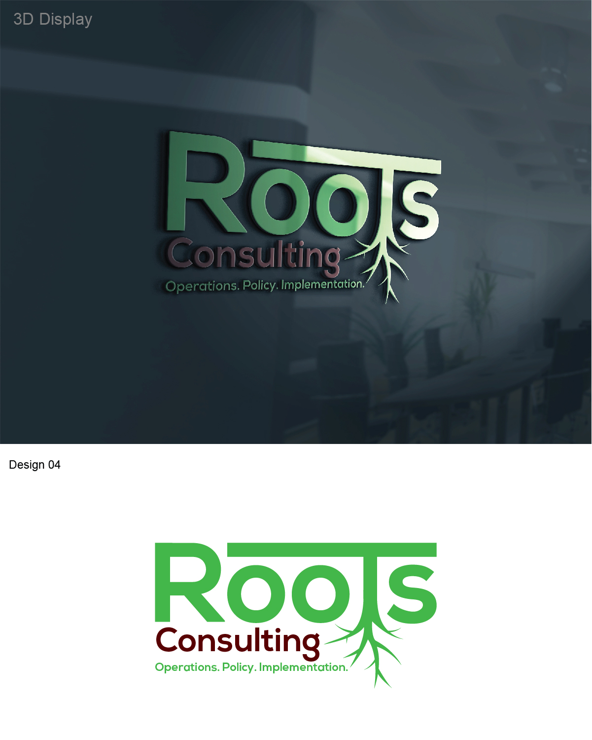 Diseño de Logo por 3Guys para Roots Consulting | Diseño #9927539