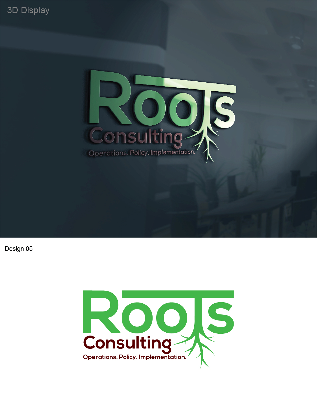 Diseño de Logo por 3Guys para Roots Consulting | Diseño #9927540