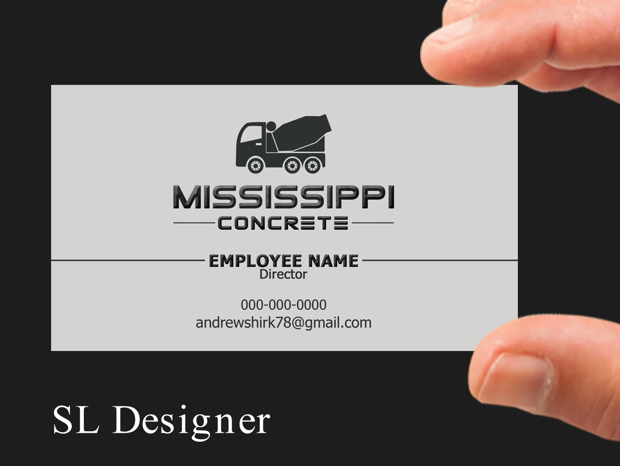 Business Card Design by SL Designer for East Mississippi Concrete | Design #9939348