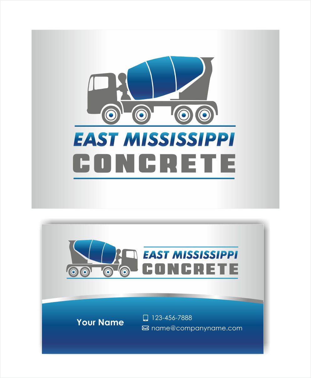 Business Card Design by IneseRo for East Mississippi Concrete | Design #9938529