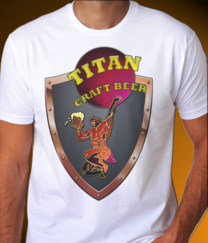 titans american craft beer t-shirt | Design de T-shirt par Wally_F