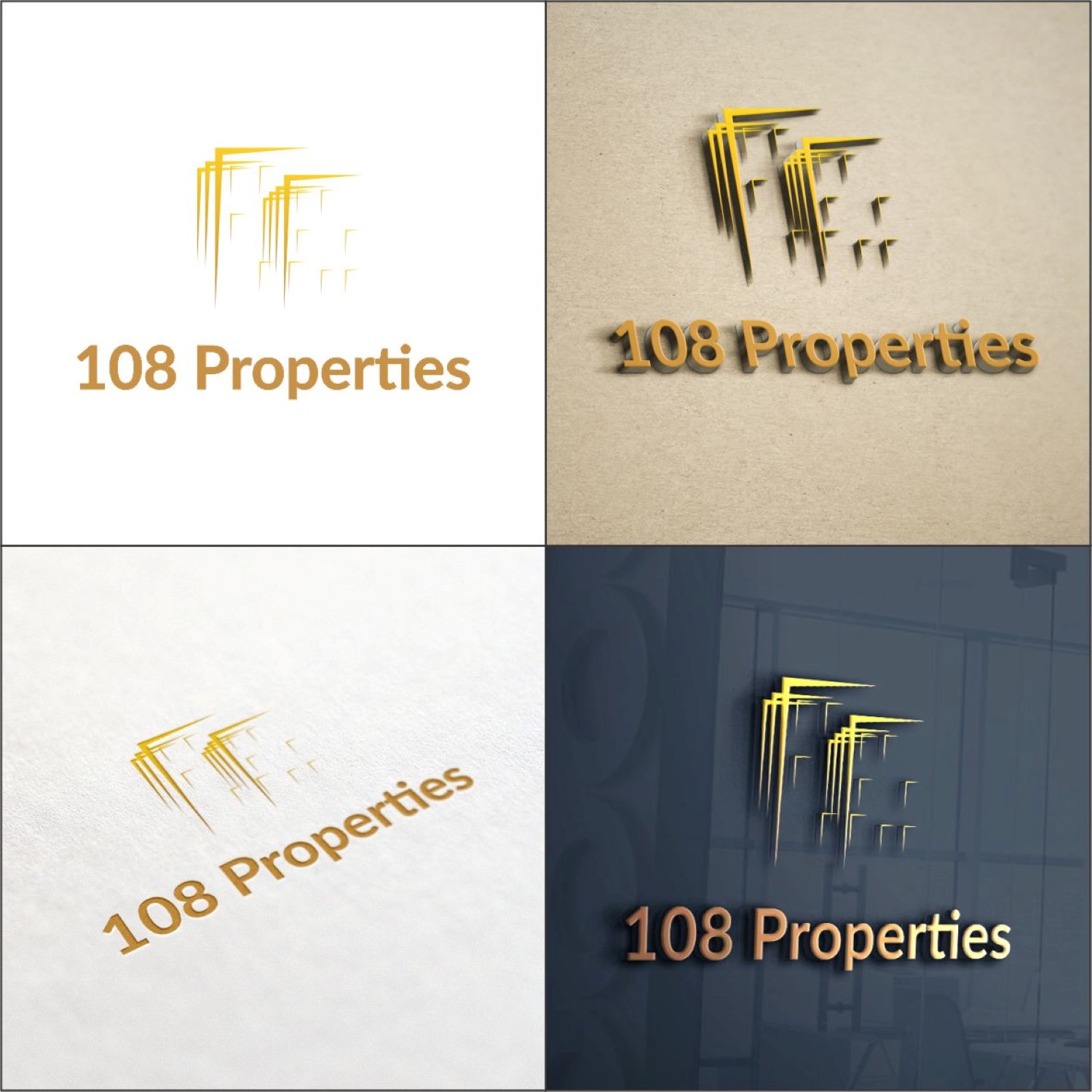 Logo Design by DG for 108 Properties | Design #10014472