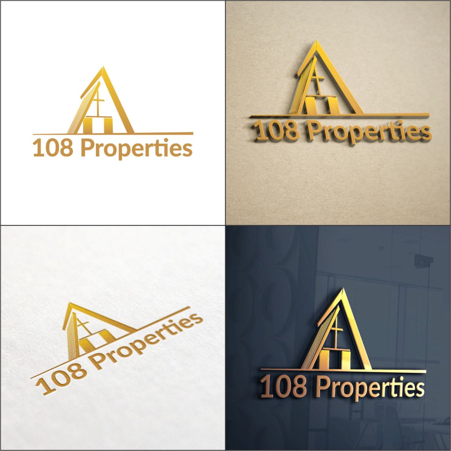 Diseño de Logo por DG para 108 Properties | Diseño #10014474