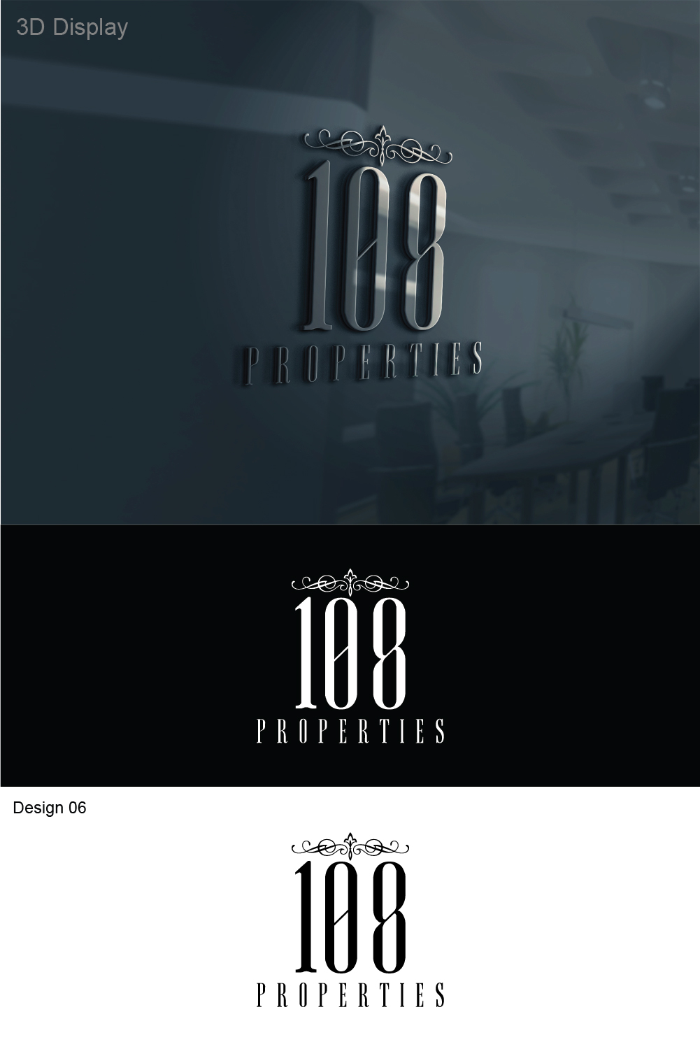 Logo-Design von 3Guys für 108 Properties | Design #10165023