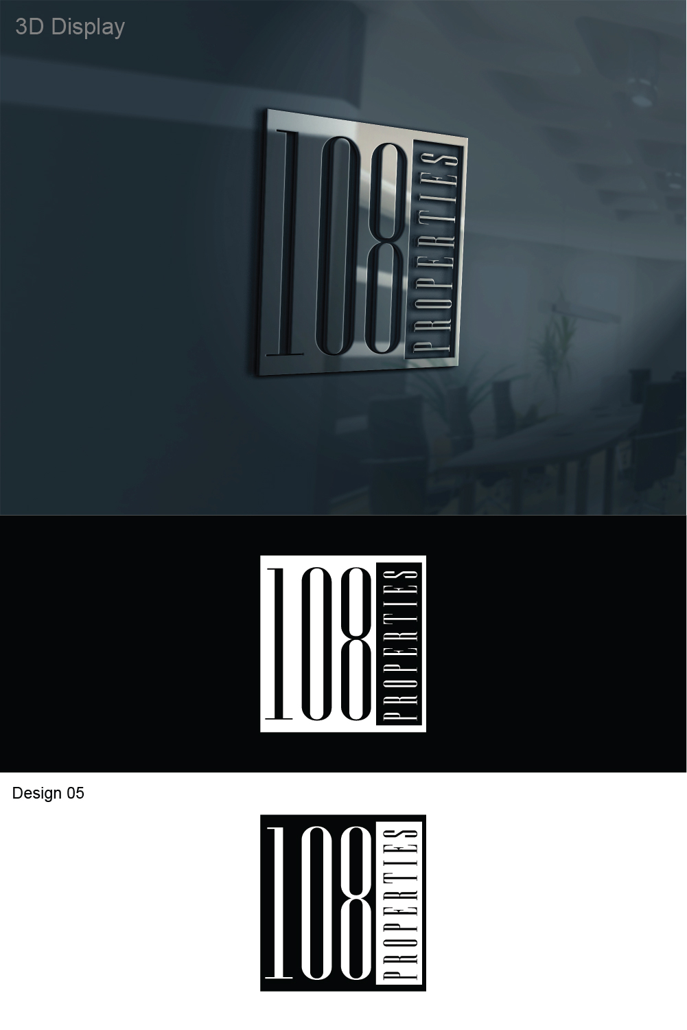 Logo-Design von 3Guys für 108 Properties | Design #10165025