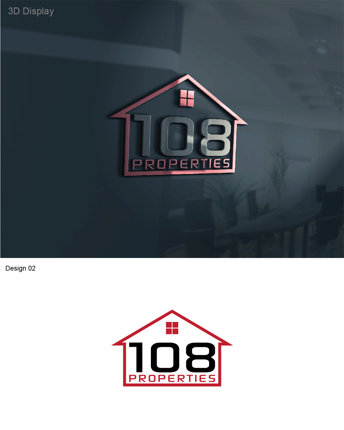 Logo Design by 3Guys for 108 Properties | Design #9939480