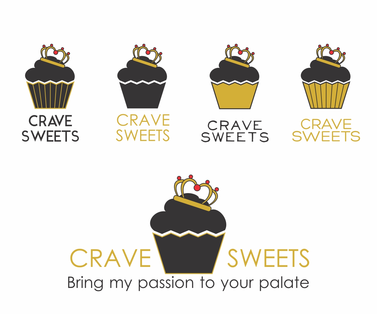 Logo Design by Marilena for Crave Sweets | Design #10276206