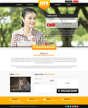 Wordpress Design by Mayank Patel for this project | Design #2198219