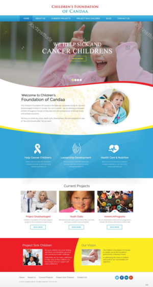 Web Design by pb for Children's Foundation of Canada) | Design: #9934489