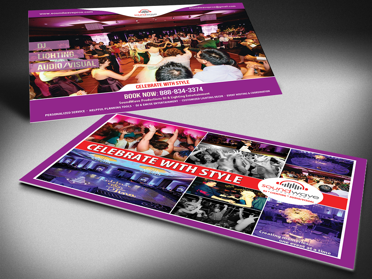 Diseño de Postal por Selda para SoundWave Productions Inc. | Diseño #10054734