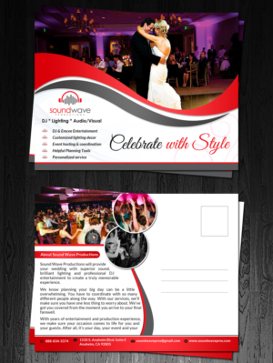 Postcard Design by debdesign for SoundWave Productions Inc. | Design: #9949040