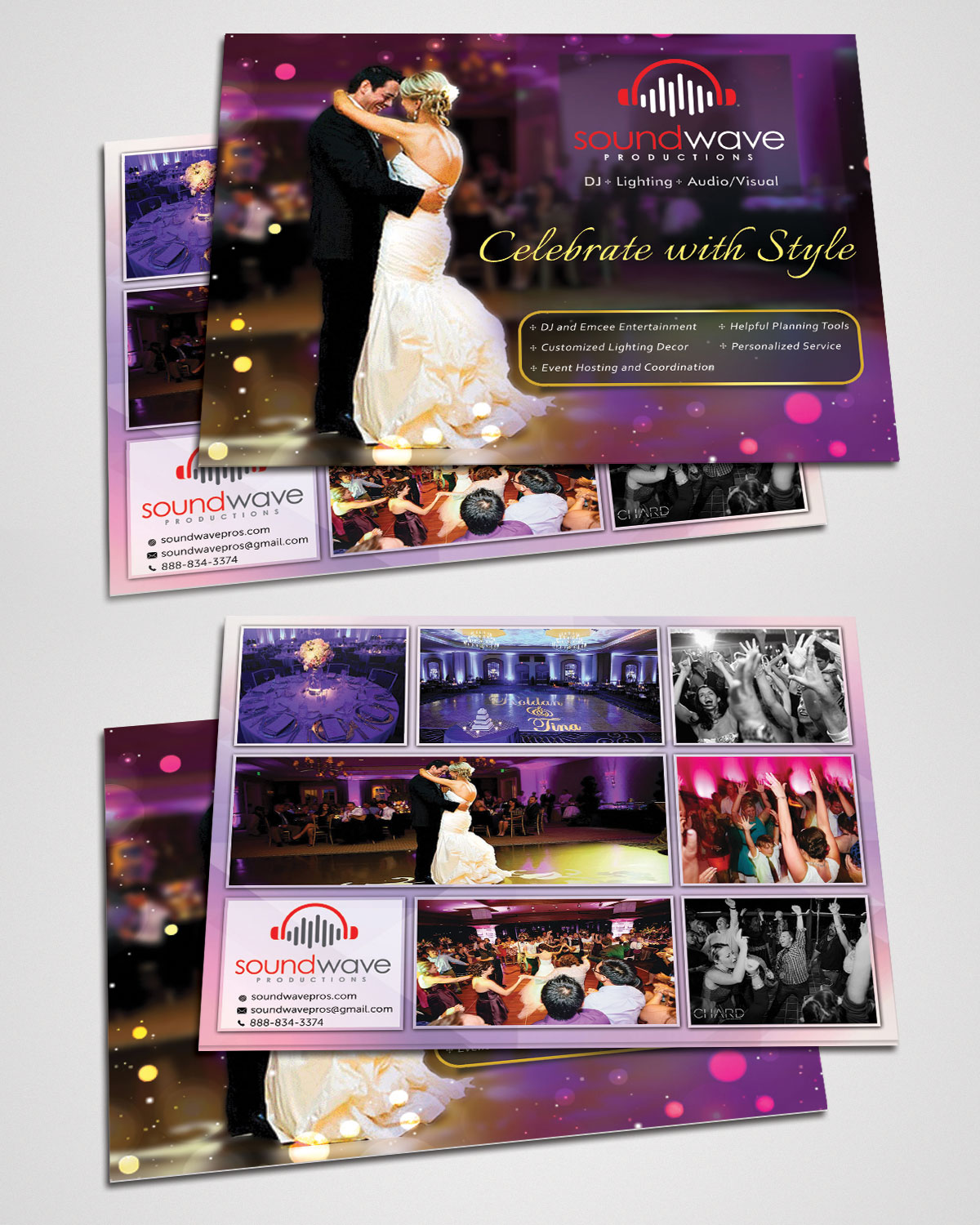 Diseño de Postal por Aether Designs para SoundWave Productions Inc. | Diseño #10133379