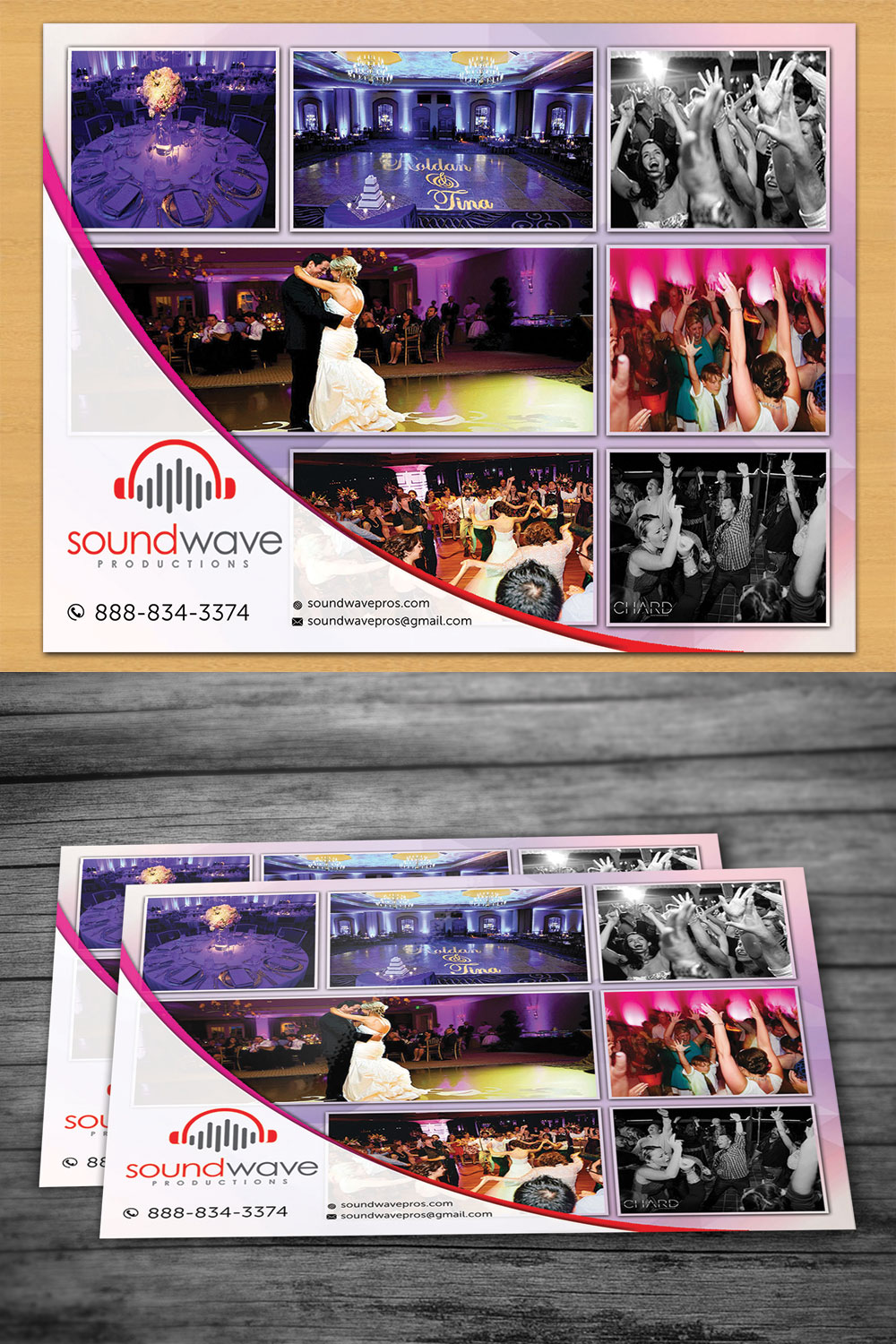 Postcard Design by Aether Designs for SoundWave Productions Inc. | Design #10139770