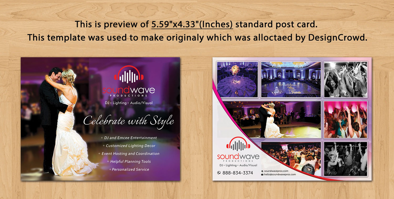 Postcard Design by Aether Designs for SoundWave Productions Inc. | Design #10159928