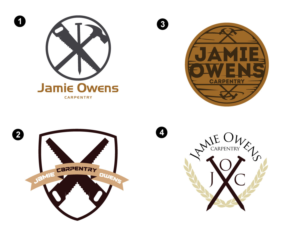 Logo Design by ney@onedaygraphics for Jamie Owens Carpentry | Design: #9930060