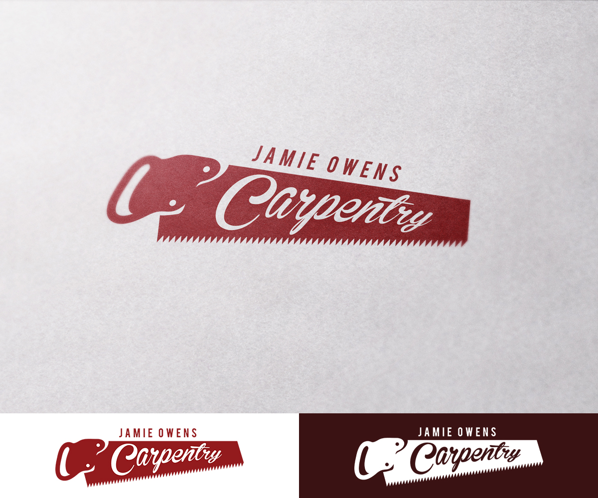 Logo Design by ZedrickYu for Jamie Owens Carpentry | Design #9928783