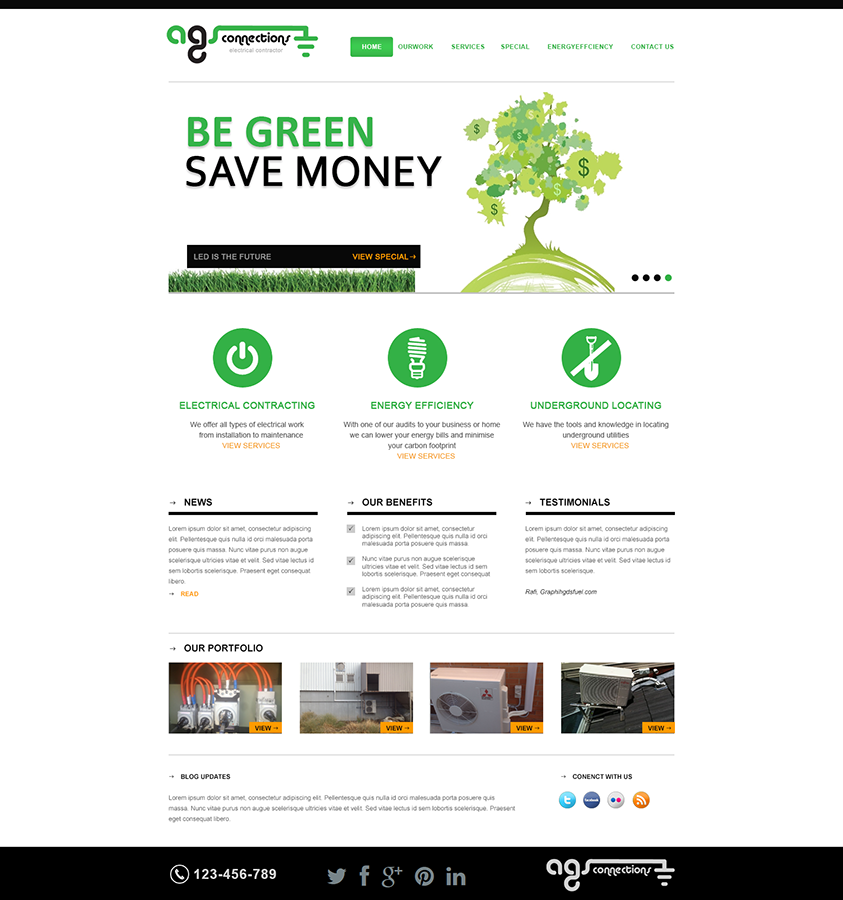 Wordpress Design by hetal patel for AGS Connections | Design #2535805