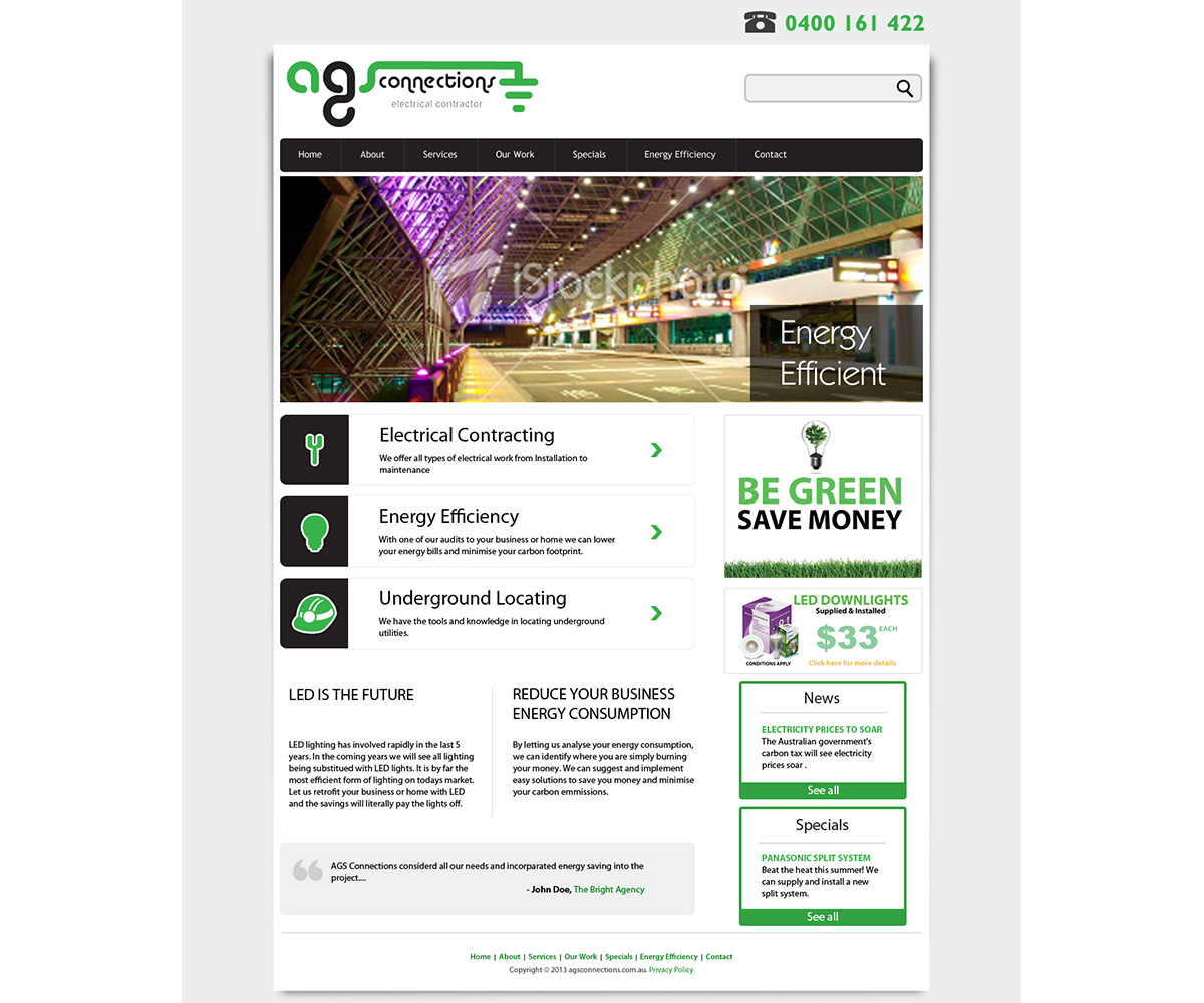 Wordpress Design by Art Dreamz for AGS Connections | Design #2169224