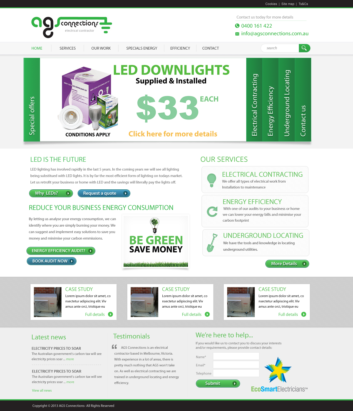 WordPress-Design von Design Monkey (jim) für AGS Connections | Design #2156379
