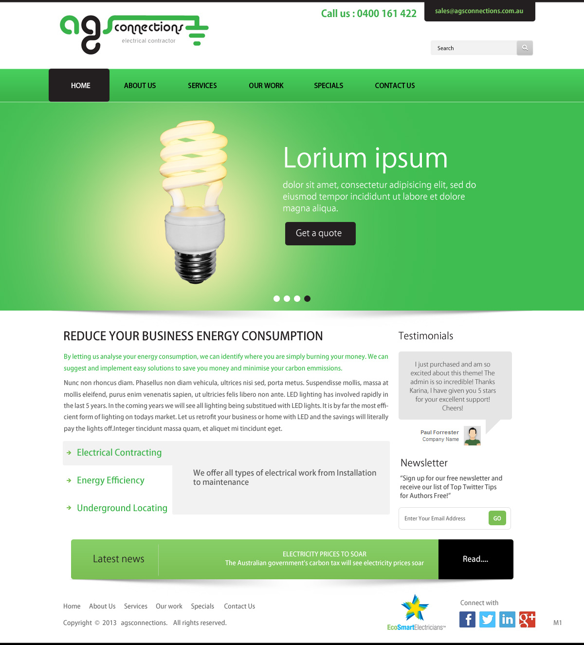 Wordpress Design by pb for AGS Connections | Design #2160896