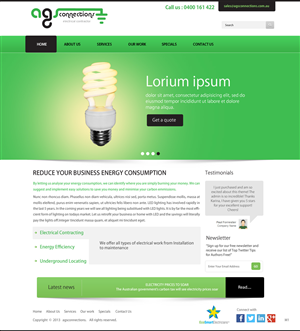 Wordpress Design by pb for AGS Connections | Design: #2160896