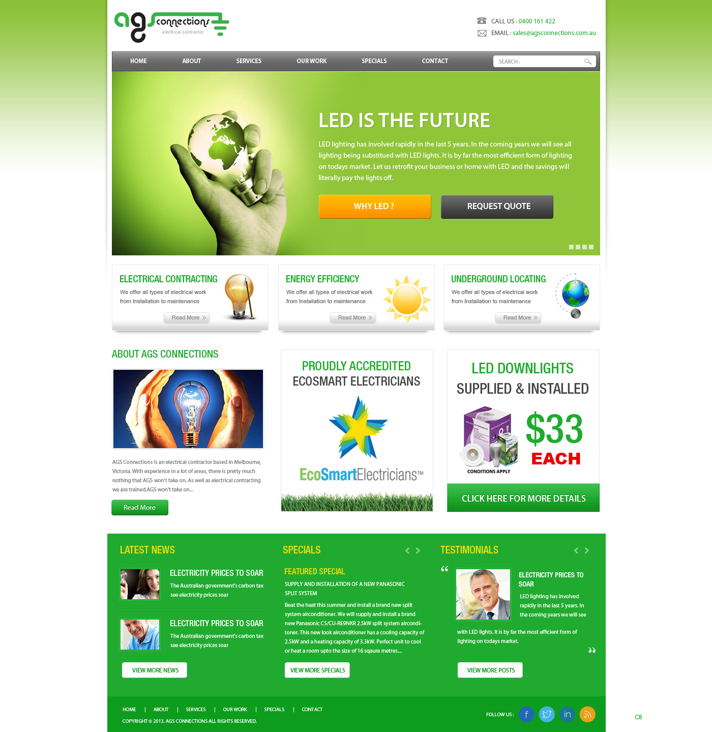 Wordpress Design by pb for AGS Connections | Design #2160902