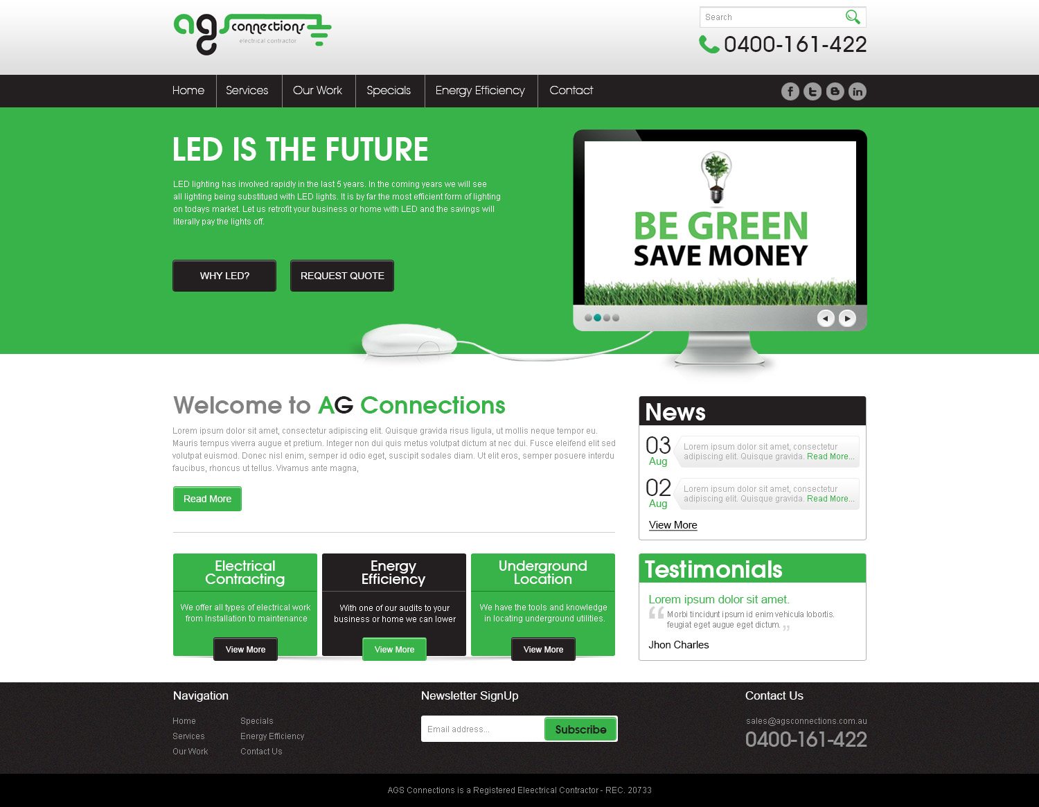 Wordpress Design by TechWise for AGS Connections | Design #2210563
