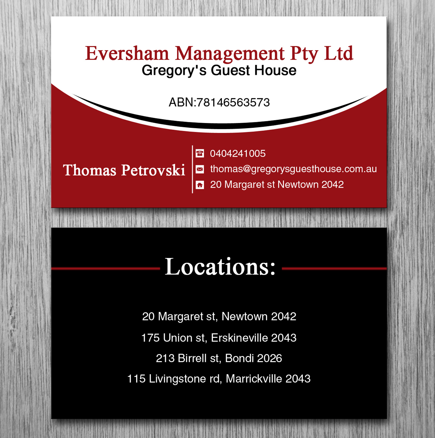 Business Card Design by Lanka Ama for EVERSHAM MANAGEMENT PL | Design #9938632