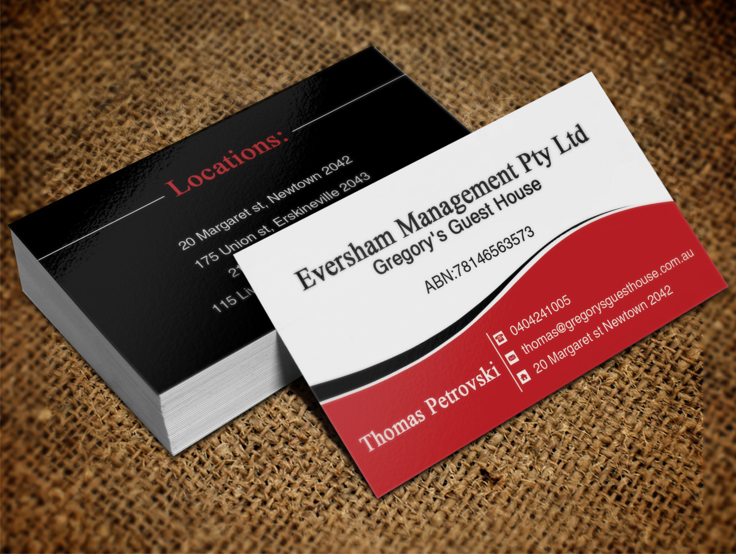 Diseño de Tarjeta de Presentación por Lanka Ama para EVERSHAM MANAGEMENT PL | Diseño #9938643