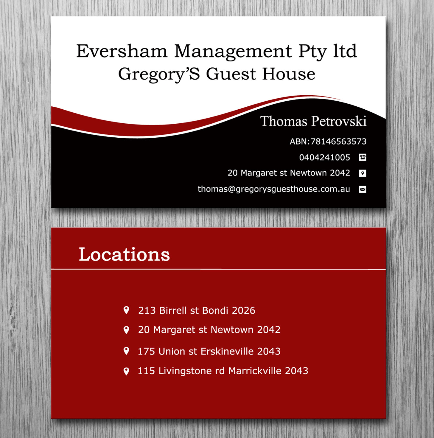 Business Card Design by Lanka Ama for EVERSHAM MANAGEMENT PL | Design #9938645