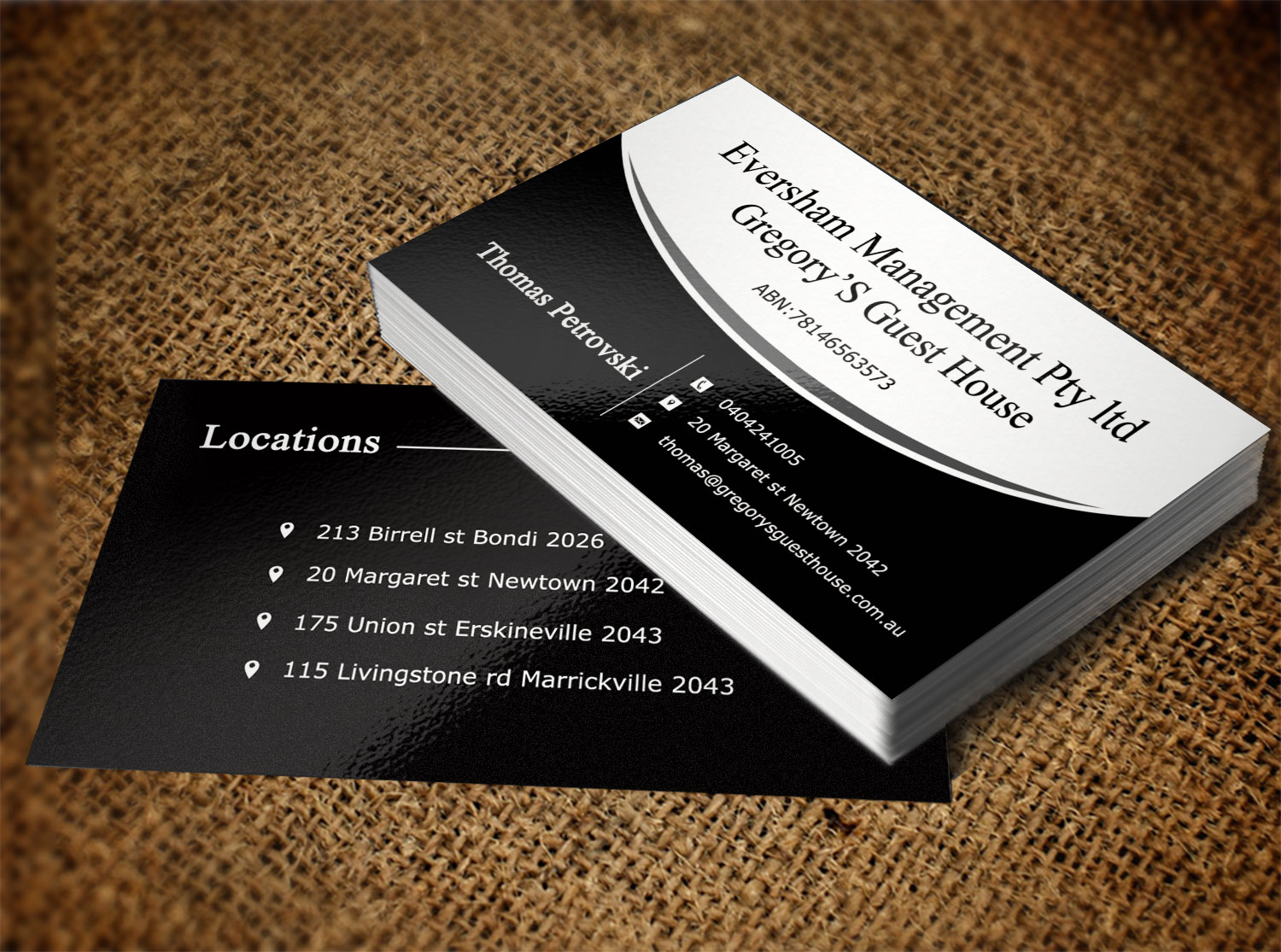 Diseño de Tarjeta de Presentación por Lanka Ama para EVERSHAM MANAGEMENT PL | Diseño #9938650