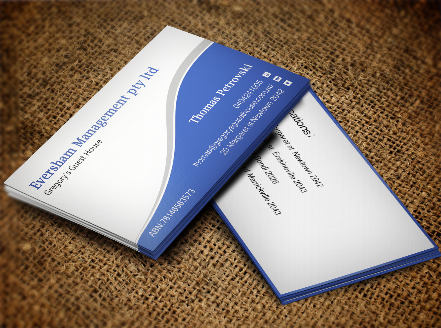 Business Card Design by Lanka Ama for EVERSHAM MANAGEMENT PL | Design #9938663