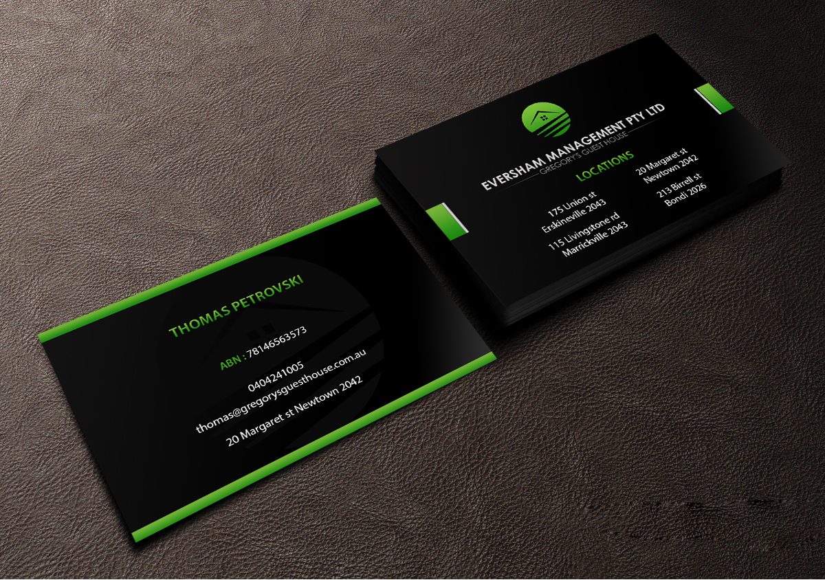 Business Card Design by Creations Box 2015 for EVERSHAM MANAGEMENT PL | Design #9938749